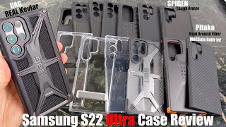 Samsung S22 Ultra Case Review : Spigen, UAG & Pitaka got you Protected!