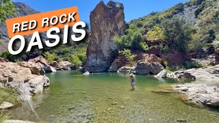 EPIC ROCK POOLS Off PARADISE ROAD | Santa Ynez River, Santa Barbara CA. Red Rock Pools