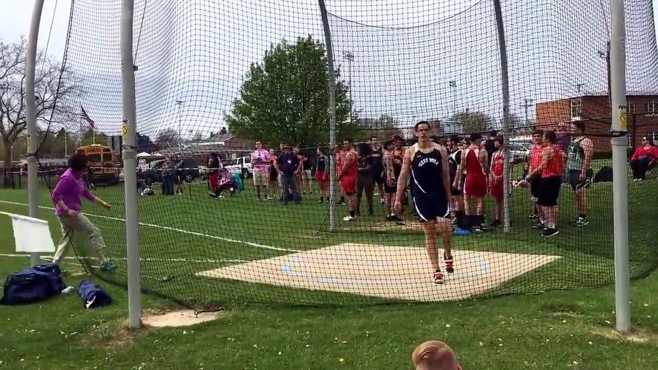 Luke Hoffman Herb Schmidt Relays Discus 1st Place - YouTube