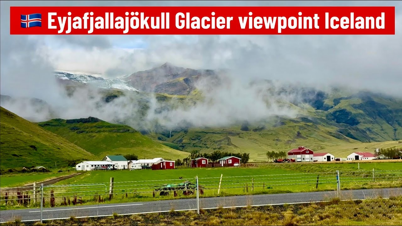 🇮🇸 Walk Tour: Eyjafjallajökull Glacier viewpoint Iceland — Eyjafjallajökull — video poster