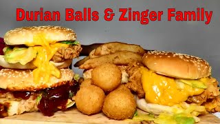 KFC Durians Balls & Zinger Burger Family