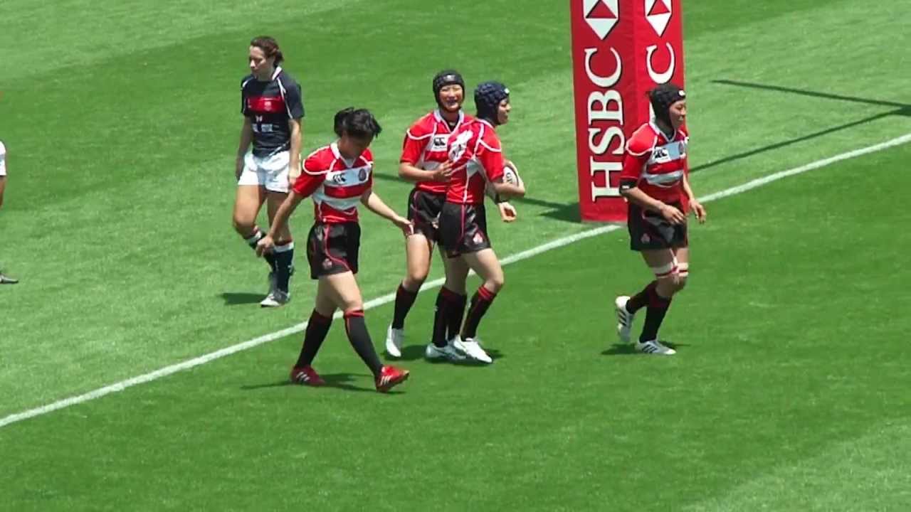 1519 ラグビー女子日本代表対香港代表 井上選手トライ Women S Rugby Youtube