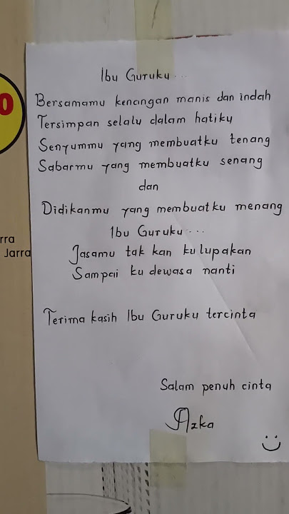 Surat Cinta untuk Guru #amazing #surat #shortsyoutube