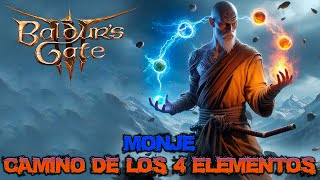 Baldur's Gate III - Guía de clases: Monje Nivel 12 || Subclase: Camino de los 4 Elementos