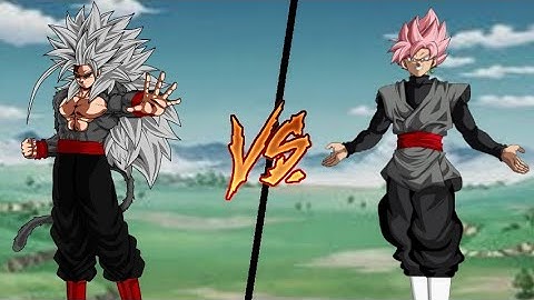 dbaf vs dbs|evil Goku ssj5 vs black ssj rose