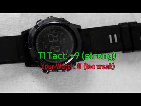 Military Smartwatch |T1 Tact Watch Midnight Diamond  | Screen Crack Test w/ Tactical Ax