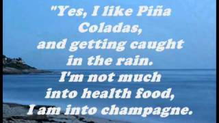 Video thumbnail of "Rupert Holmes - Escape/The Pina Colada Song (Lyrics)"