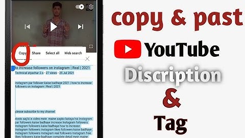 How To Copy Text From YouTube Description | Description Ko Copy Kaise Kare | Copy Description Link