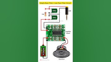 Bass filter circuit | Bass booster circuit | Low pass filter #bass #amplifier