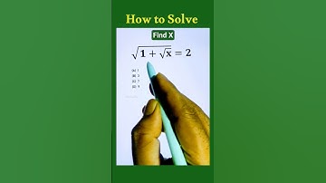 Very Nice Square Root Algebra Math Question With Variable #algebra #maths #school #education