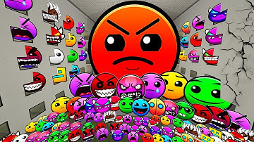 Lobotomy Nextbots | Geometry Dash Difficulty Faces, Angry Munci Family Nextbots on the hotel in Gmod