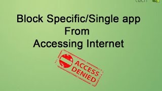 How To Block Specific/Single app from Accessing Internet ( No Root ) screenshot 3