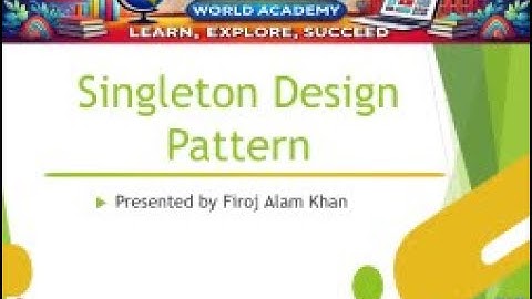 Singleton Design Pattern in Java | Complete Tutorial with Code Examples  #DesignPatterns #firojalam