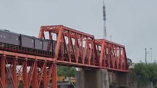 Canadian Pacific 2816 The Empress enters Nuevo Laredo Mexico from Laredo Tx 5/30/24!