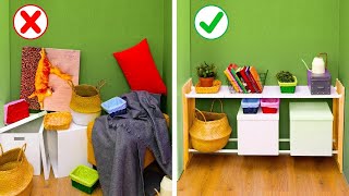 Messy Room to Tidy: Genius Storage Box Trick 🫧🧹