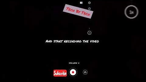 How to record time-lapse withe your huawei mate 10 pro.
