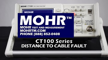 CT100B DISTANCE TO CABLE FAULT