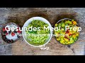 Gesundes Meal Prep Lower Carb - Ernährungsplan für 1 Tag - Gesund kochen