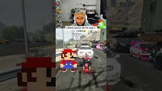 WE Did A DRAG RACE With The UGLIEST CARS in Gta (i went to far🙈)