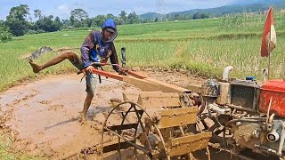 Serahkan ke kang tejol...!! traktor sawah Bikin pawinian satu petak