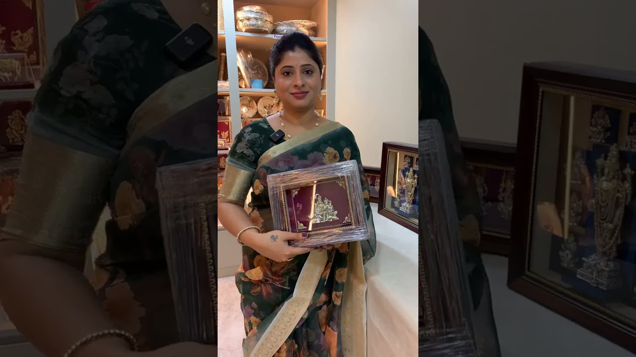 92.5 Pure Silver God Photo Frames | Elegant & Spiritual Silver Frames for Puja Room