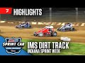 USAC Indiana Sprint Week at Indianapolis Motor Speedway Dirt Track 7/24/25 | Highlights