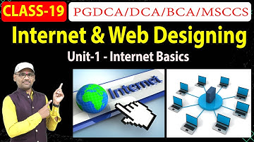 Offline Class- 18 - Internet and Web Designing | PGDCA | DCA |  Unit 1 Internet Basics in Hindi
