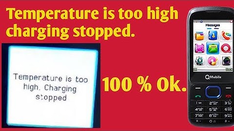 Qmobile E4 Temperature is too high charging stopped. Solution in 2 Minutes.