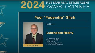 Yogi 'Yogendra' Shah has been named a 2024 New Jersey Five Star Real Estate Agent!