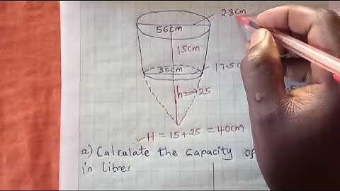 VOLUME OF A FRUSTRUM || FORM 2 MATHEMATICS