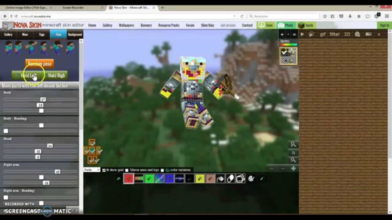Faire une photo de profil minecraft sans logiciel(son skin) - YouTube