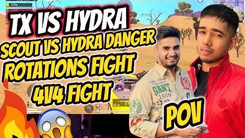 Scout Vs Hydra Danger 🥵 | Tx Vs Hydra 🥵 | Rotations Fight | Team Xspark