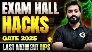 Last Moment Tips for GATE 2025 | Exam Hall Hacks |  #gate2025 #gauravbabu #gateexam