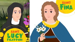 Saint Lucy Filippini & Saint Fina I Compilation Video I #saints #saintstories