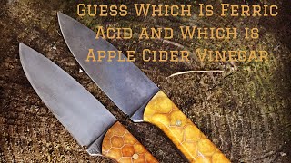 Acid Wash Patina on 1095 using Apple Cider Vinegar