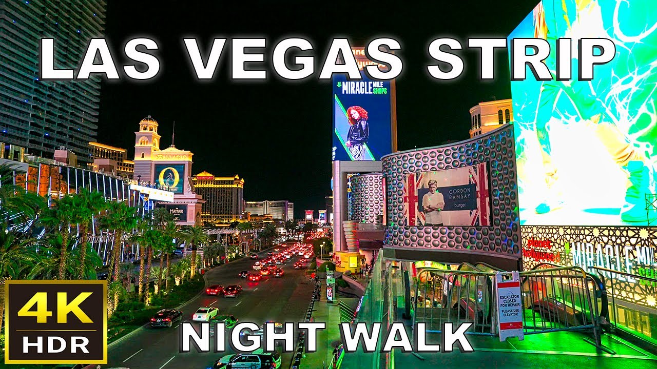 4K HDR] Las Vegas Strip Night Walking Tour, Oct 2023