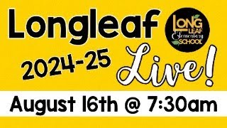 Longleaf LIVE! August 16th, 2024