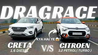 CRETA 1.6 DIESEL VS. CITRON C3 TURBO PETROL 1.2 / pocket rocket nikli ye too 🔥🚀