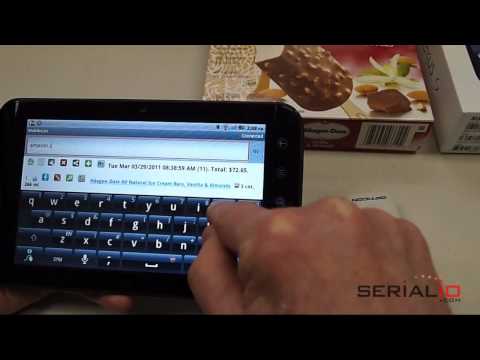 Streak 7 Android Tablet with OPL-2724 Laser Barcode Scanner