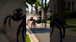 giant spider alien babies attack town! #funnyshorts #funny #alien #alieninvasion #funniestvideo