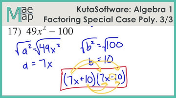 KutaSoftware: Algebra 1- Factoring Special Case Polynomials Part 3