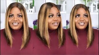 Watch Me Install \& Style This Affordable Bob Highlight Lace Front Wig  | Ft. UNICE Hair Aliexpress