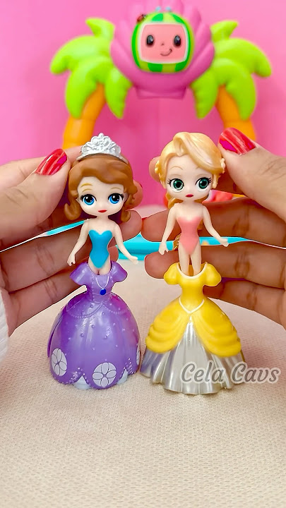 Cute Little Miniatures Disney Princess SOFIA & RAPUNZEL!🩷#elsa #nezha #shorts #satisfying #unboxing