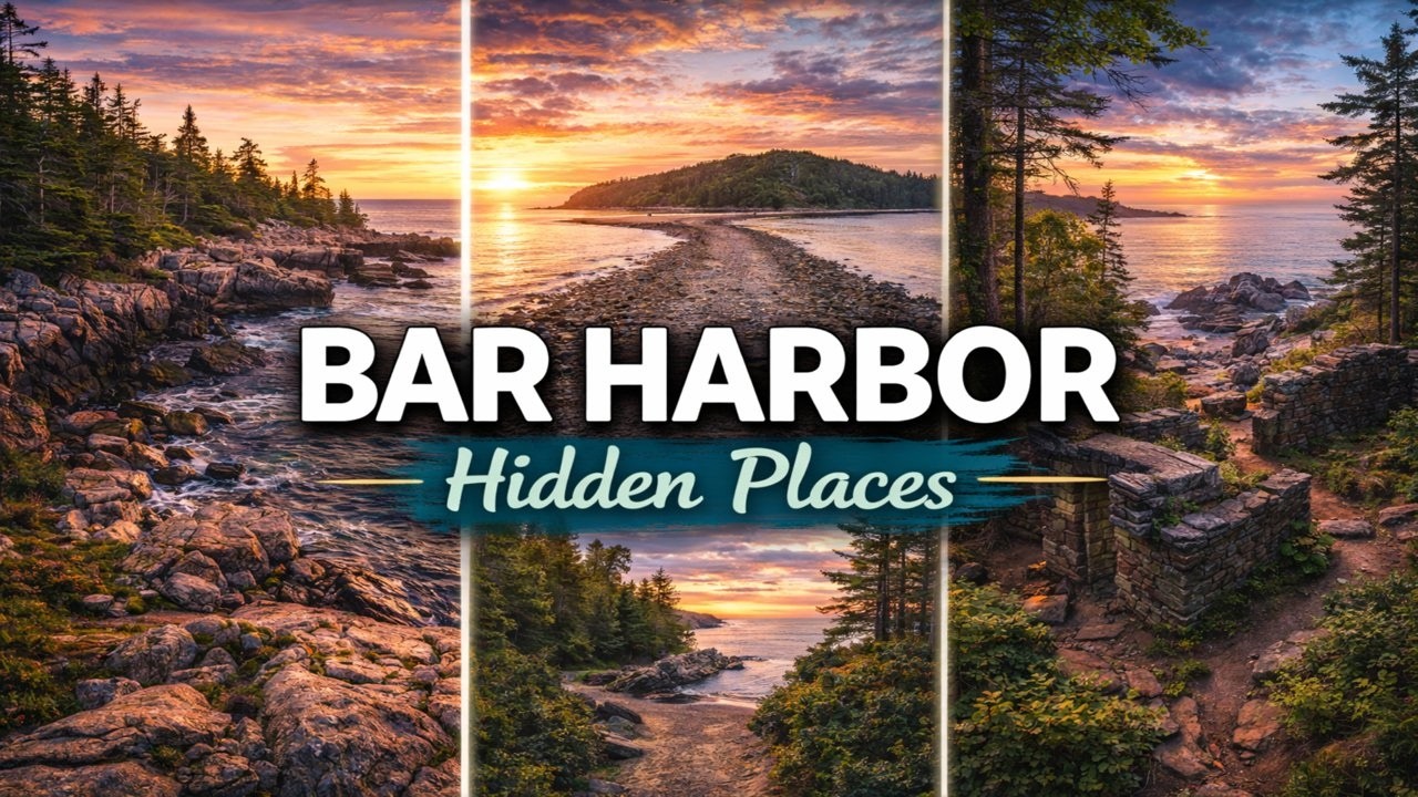Top 7 Hidden Places in Bar Harbor, USA | 7 Hidden Gems in Bar Harbor, Maine | USA