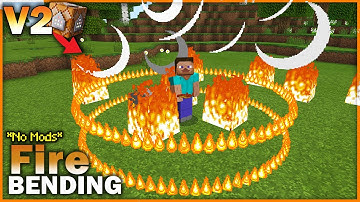 How To Get Firebending powers in Minecraft using COMMAND BLOCK!! (V2)