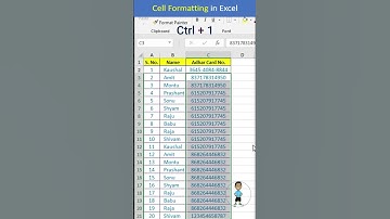 Excel Interview Question Data Formatting in Excel #excel #exceltips #exceltutorial #msexcel #shorts