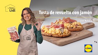 Tostada de revuelto con jamón 🥯 🥓  | Recetas de Tostadas | Lidl España