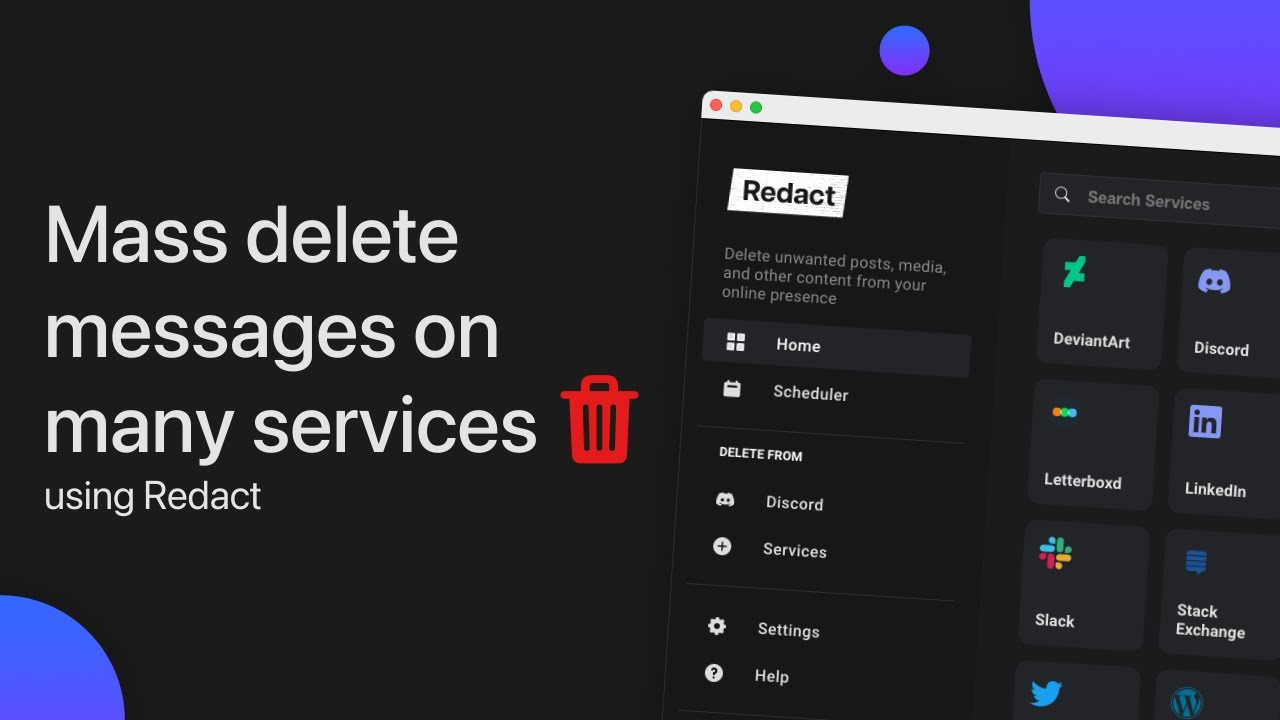 How to Mass Delete Messages on Many Services (Discord, Twitter
