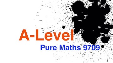 A-Level Maths 9709 question solved