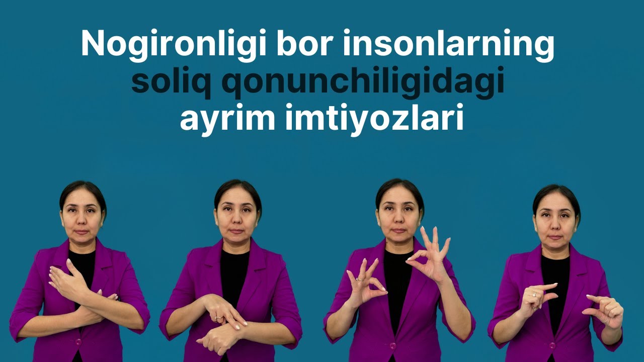 Nogironligi bor insonlarning soliq qonunchiligidagi ayrim imtiyozlari